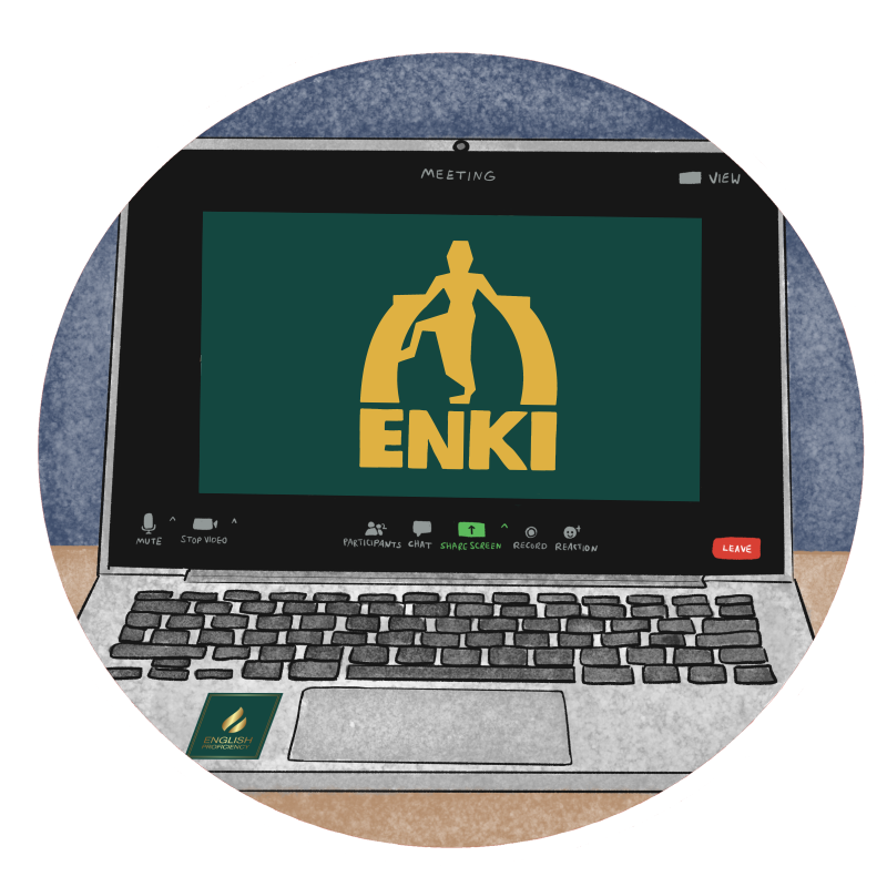 Capture d’écran de la plateforme Enki, avec son espace de formation et ses ressources pédagogiques